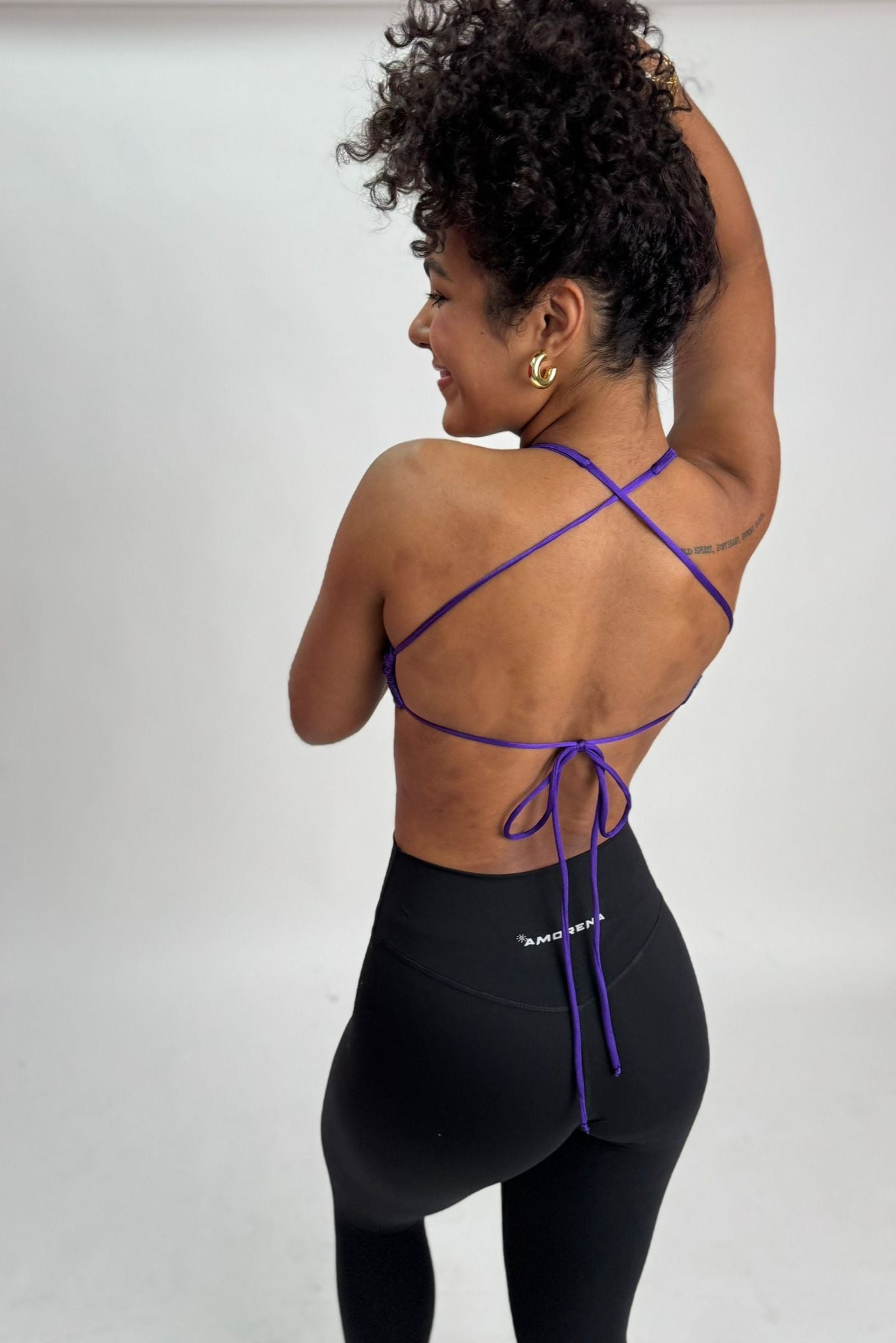 OPEN BACK PURPLE TOP