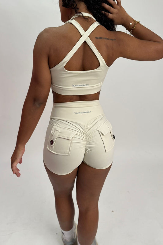 BEIGE SHORT SET